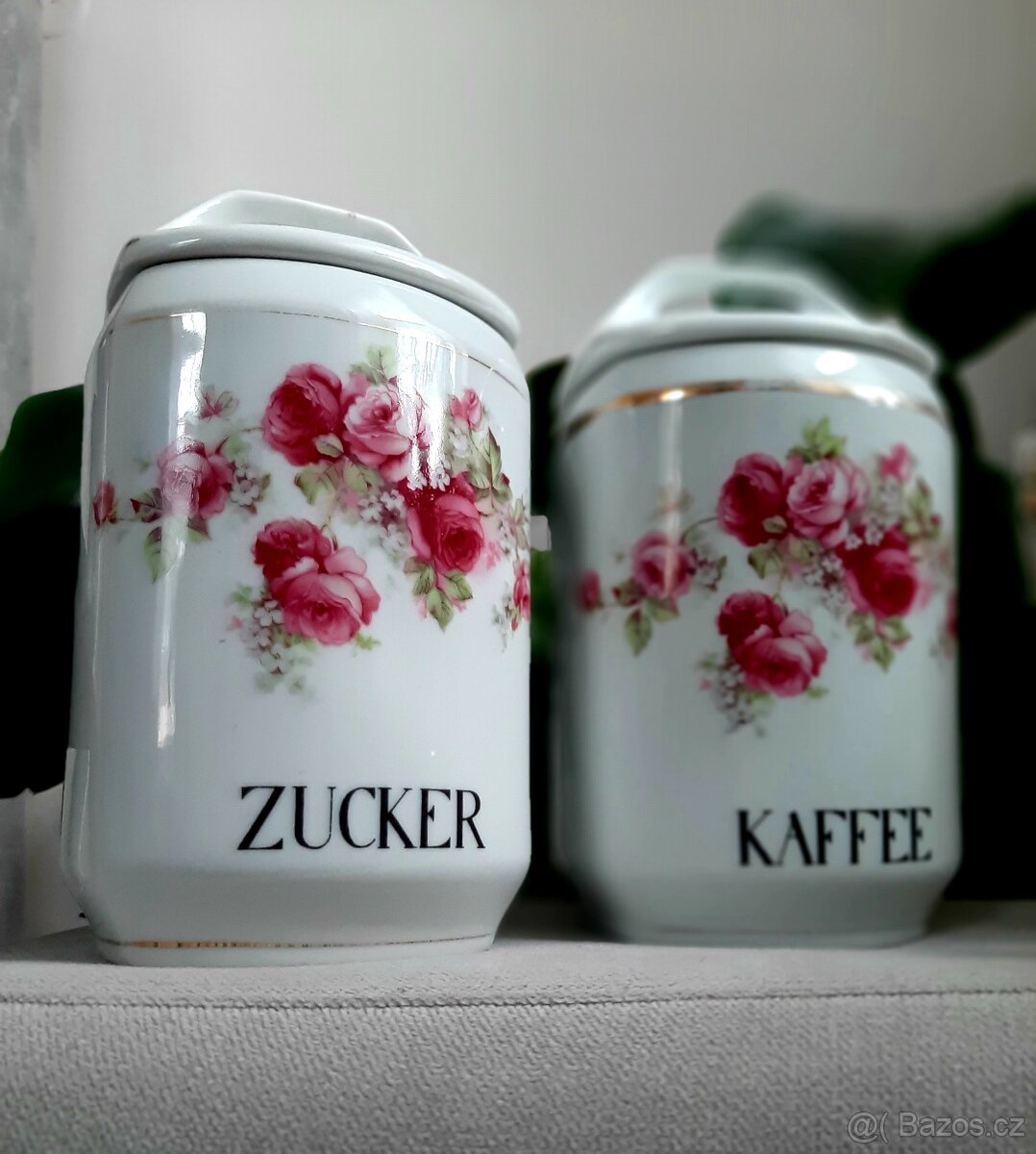 Retro keramické dózy, značené.. - 6