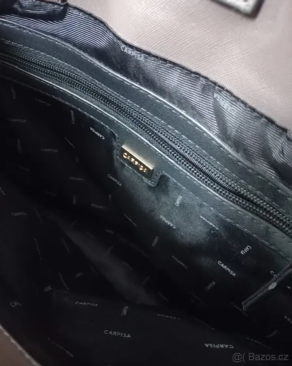 Nová kabelka Carpisa Fango Mud vínová šedivá - 6