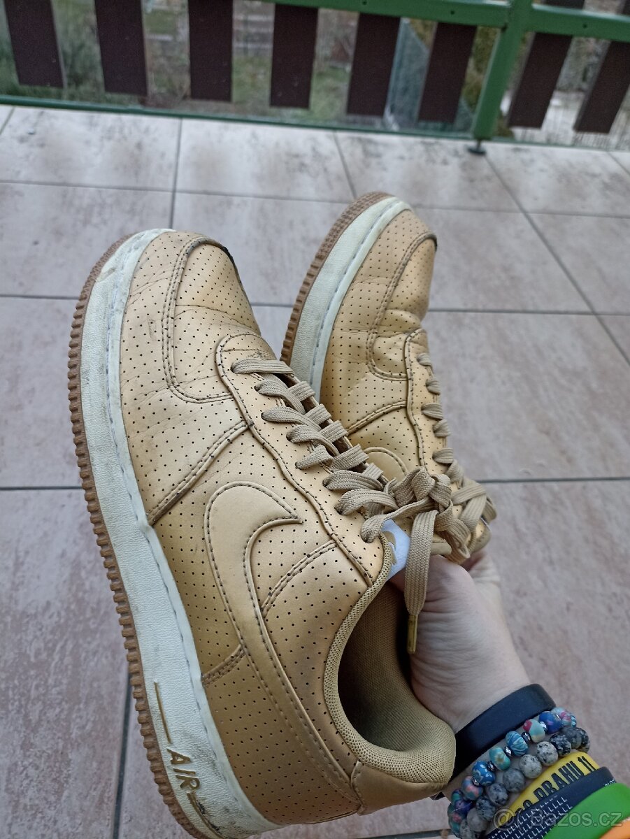 Nike Air Force 1 boty tenisky gold - 6