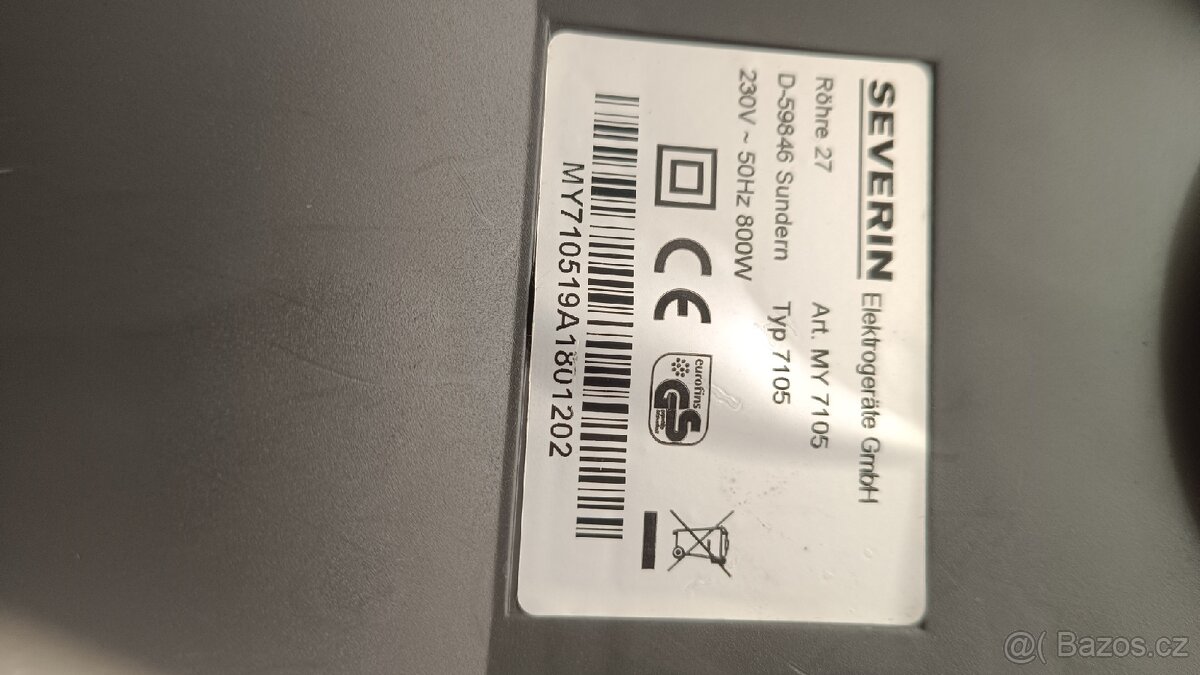 Prodám bezsačkovy vysavač SEVERIN 800w - 6