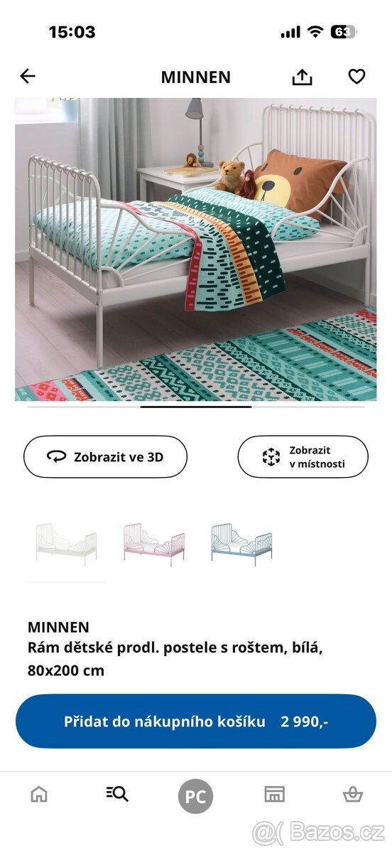 Dětská rostoucí postel IKEA 80x200 - 6
