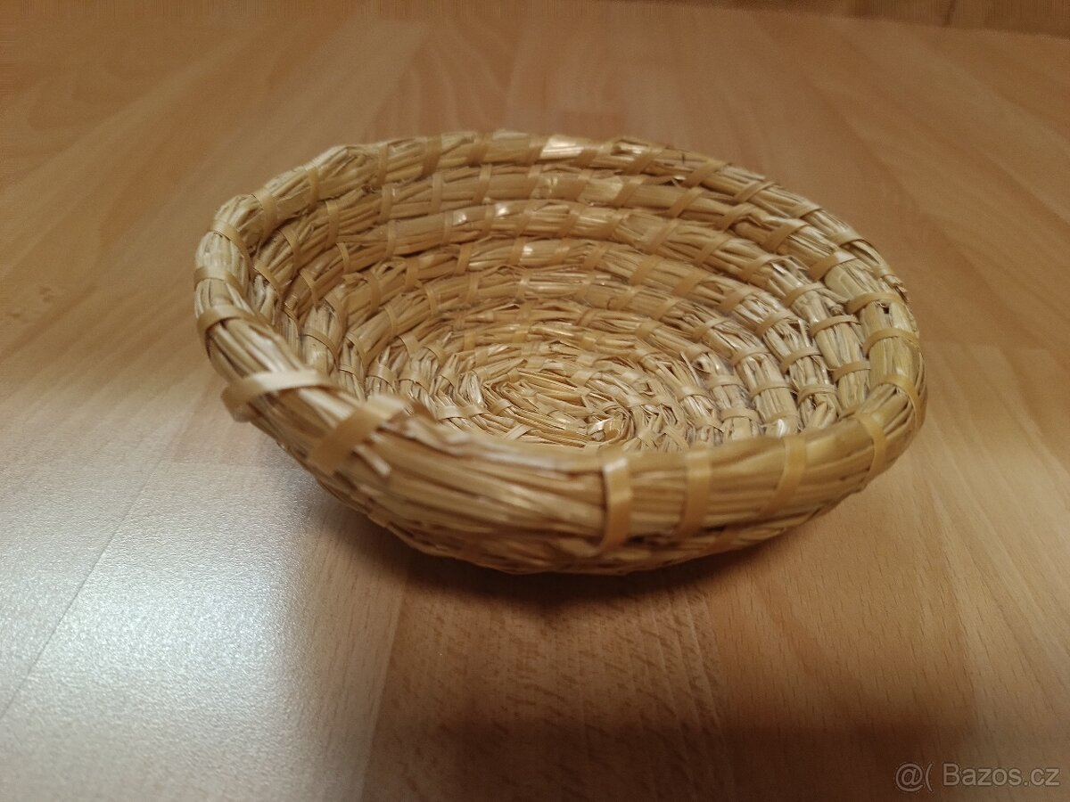 Ratanový proutěný košík, podstavec, podtácky - 6