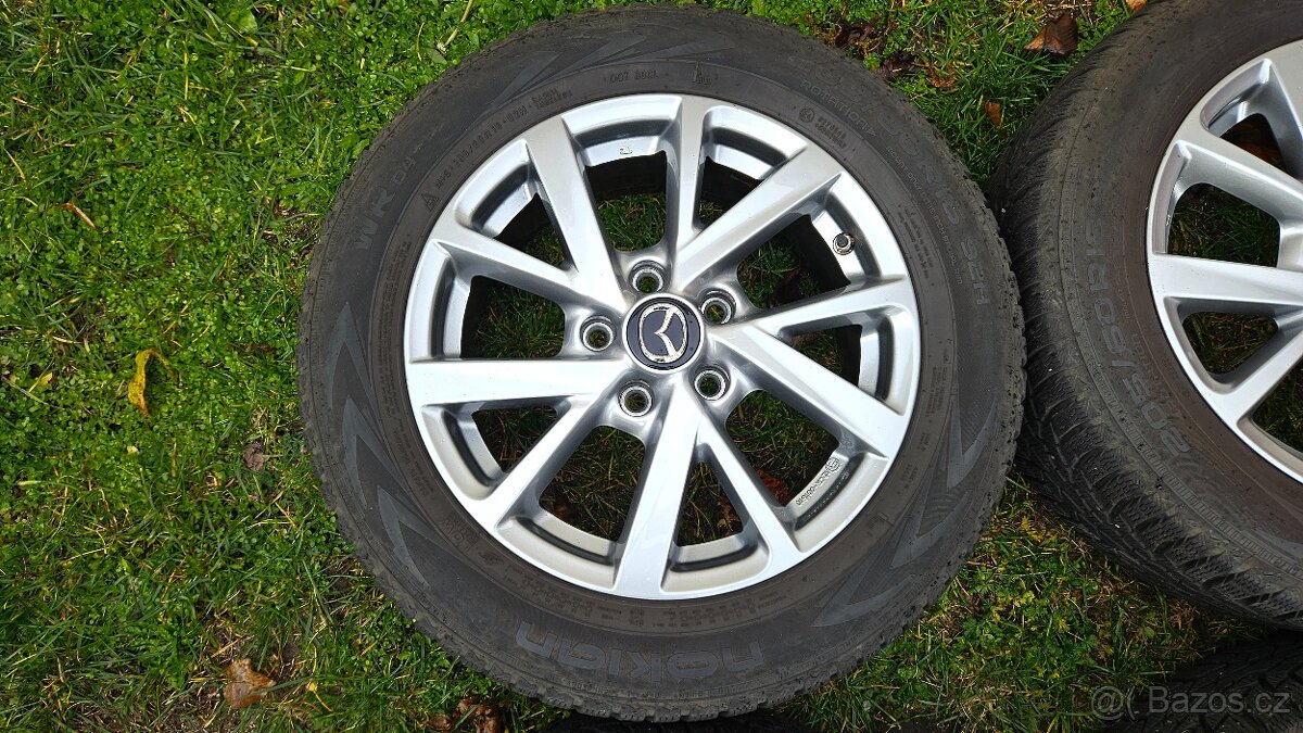 Mazda 3 zimní pneumatiky 205/60R16 elektrony 6,5Jx16 5x114,3 - 6