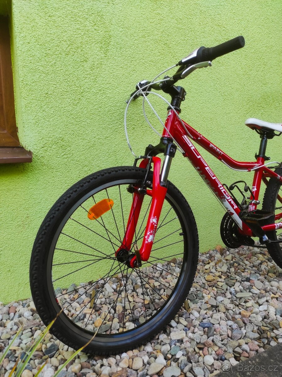Značkové dětské kolo Superior 24" (červená) - 6