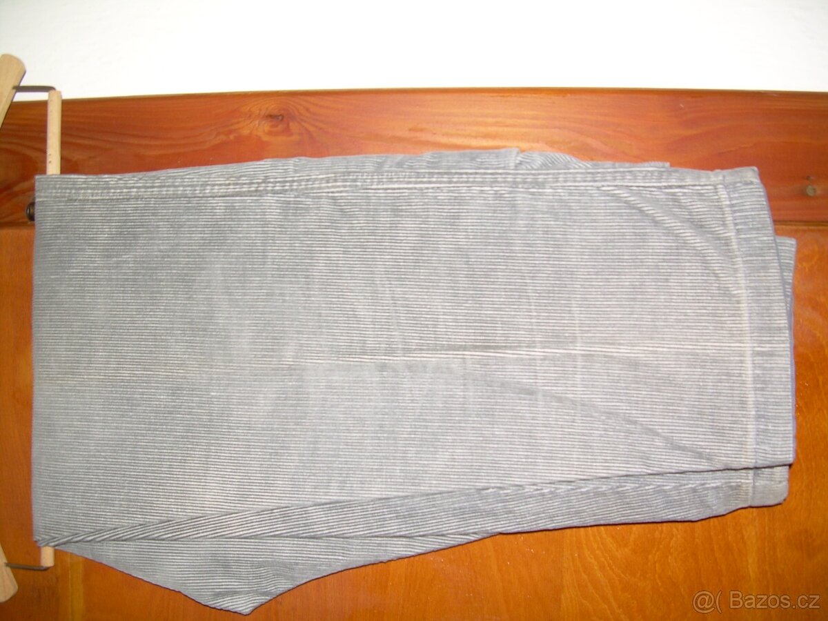 dámské manšestrové kalhoty vel.S, L - 6