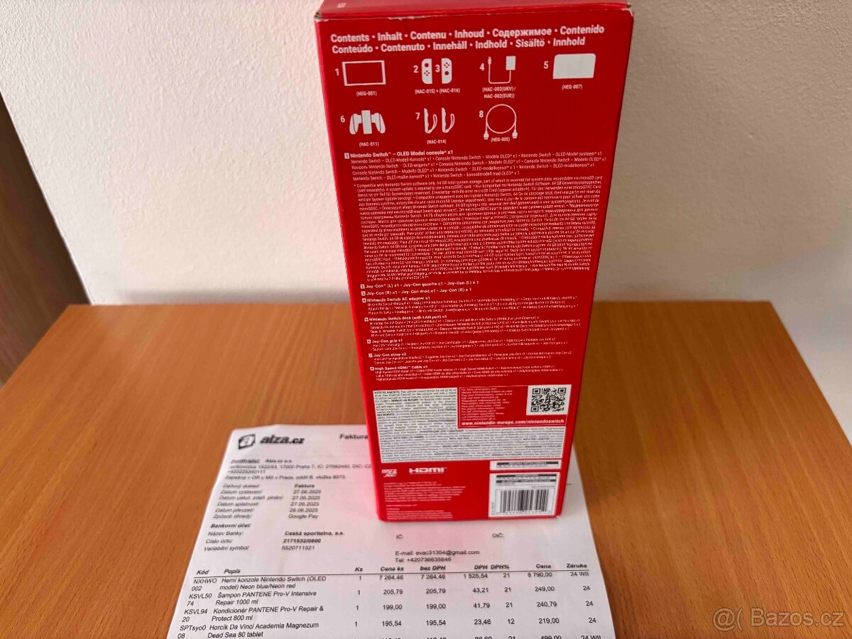 🎮 Nintendo Switch (OLED model) – Neon Blue / Neon Red - 6