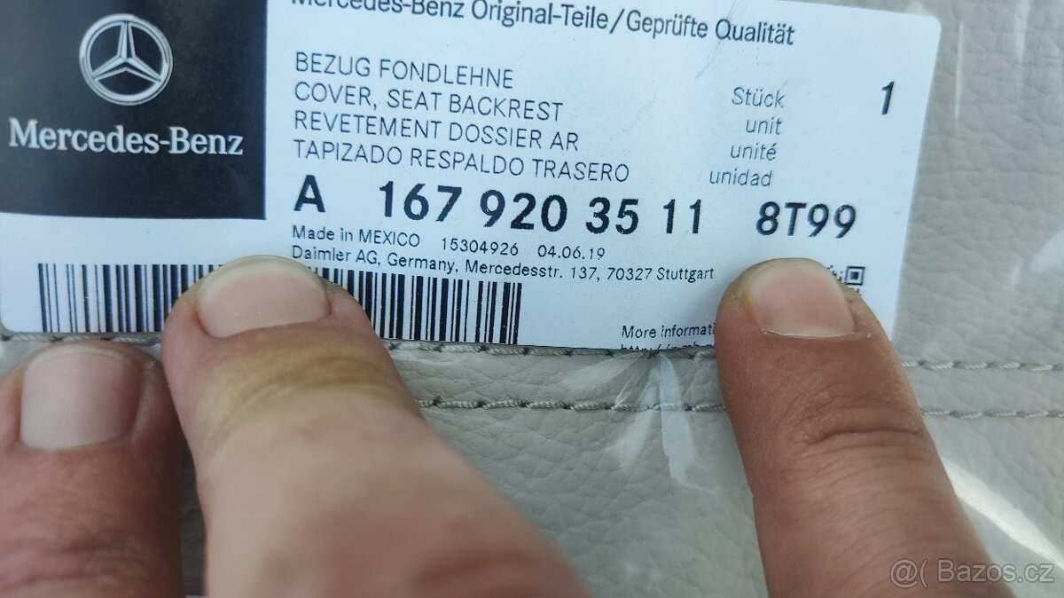 Kia Hyundai - pant; GLE 167 - potah sedadlo - 6