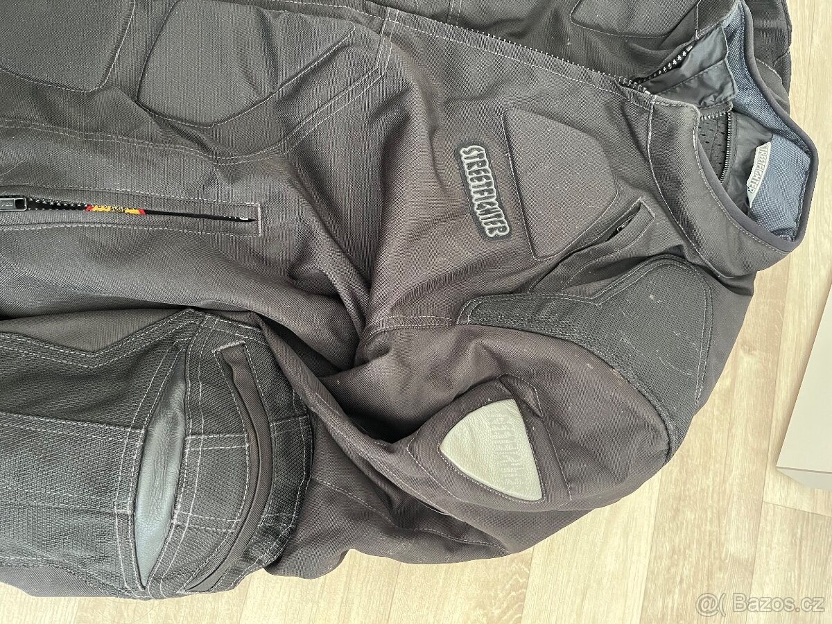 Motorkářské oblečení, držák páteře a tašku - 6