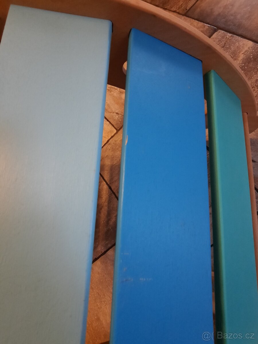 Montessori houpačka 100cm COMFORT modrá duha - 6