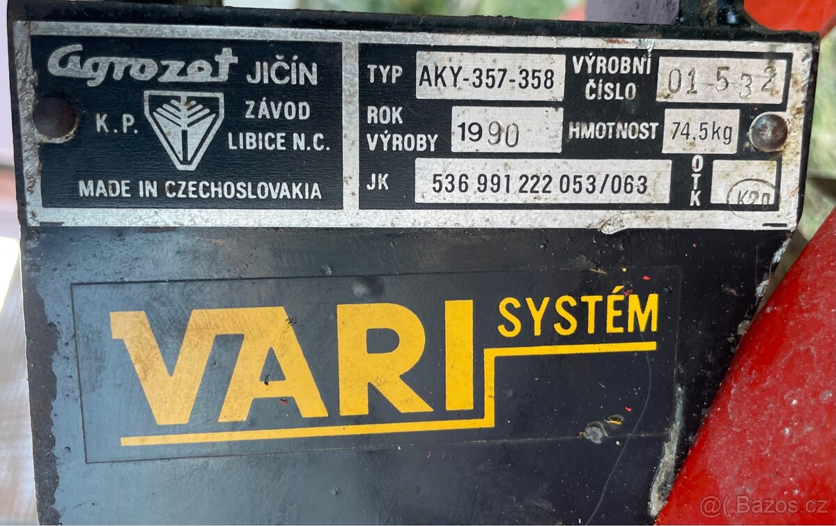 Vari AKY 358 - 6 nožů ( přetěsněno, nový olej) - 6