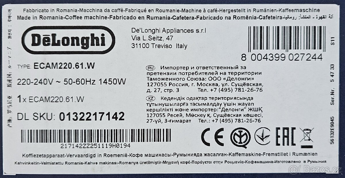 Kávovar De'Longhi - 6