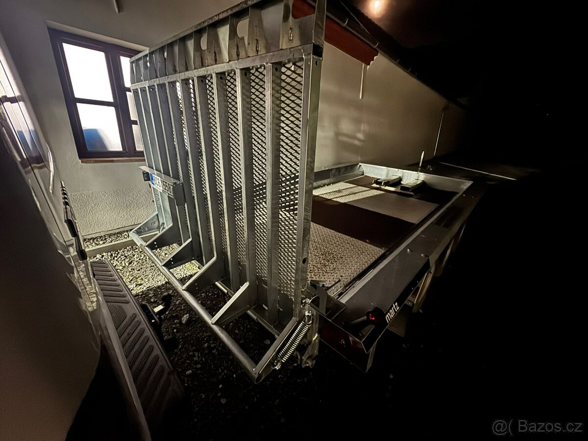 Přívěsný vozík Martz BAU 350/3 3500kg NA PŘEPRAVU BAGRŮ - 6