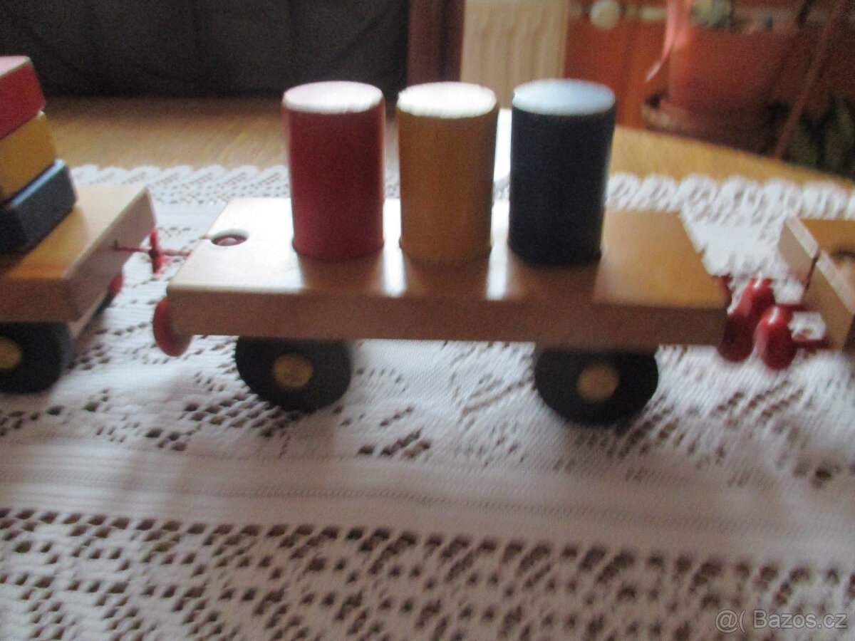 Retro dřevěný vláček - 6