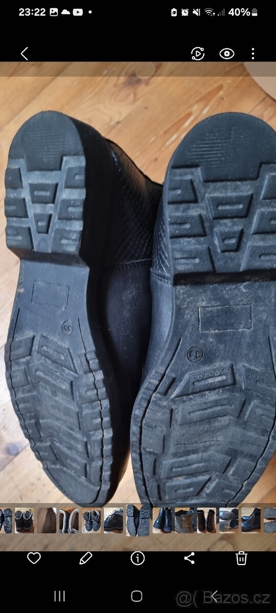 Kožené černé kotníkové nazouvaci boty LASOCKI - 6