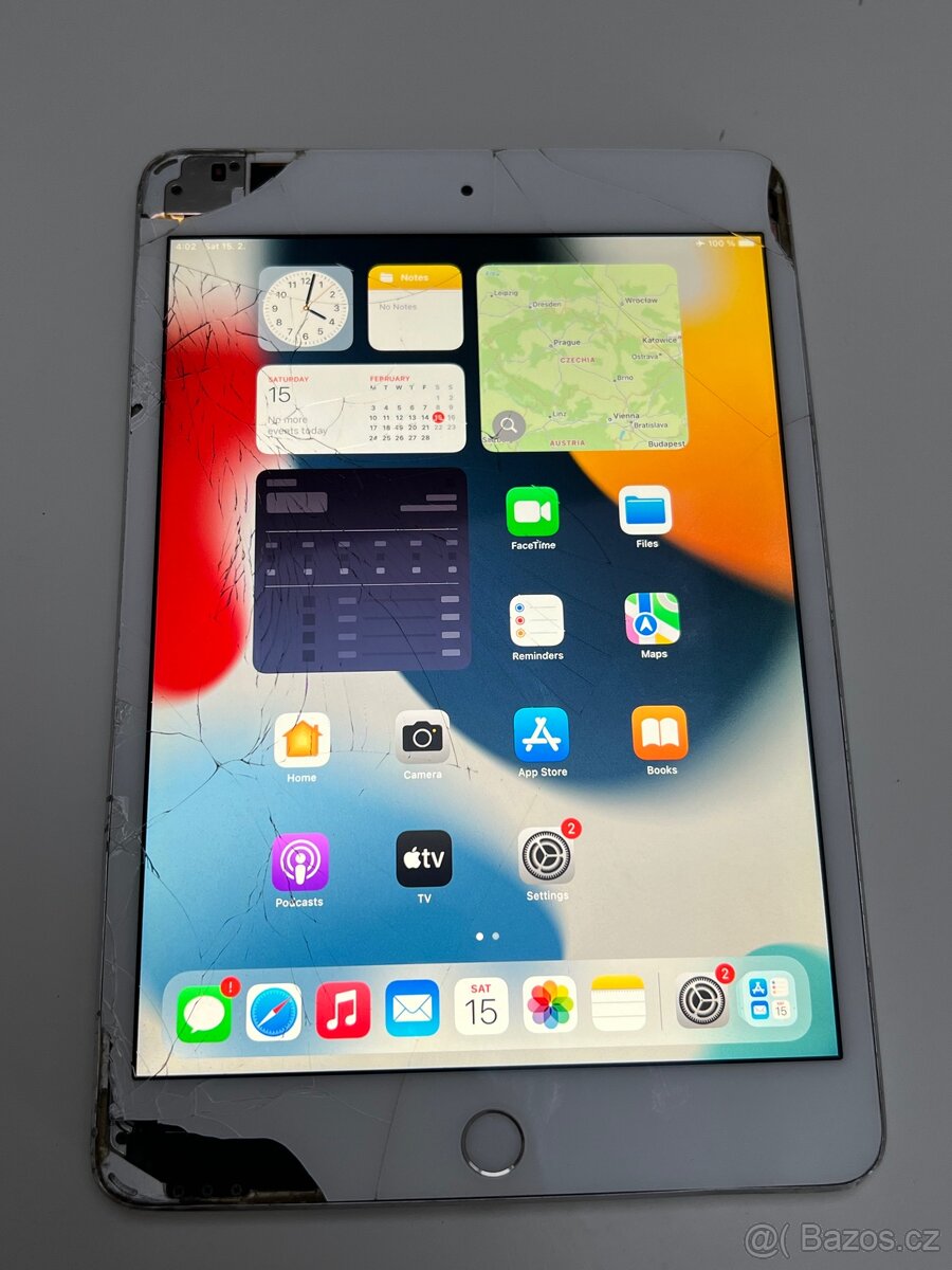 iPad Mini 4 16gb +4G (Cellular), poškozený ale funckni - 6