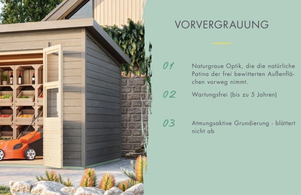 Zahradní domek Karibu Merseburg 6 342x244 cm - 6