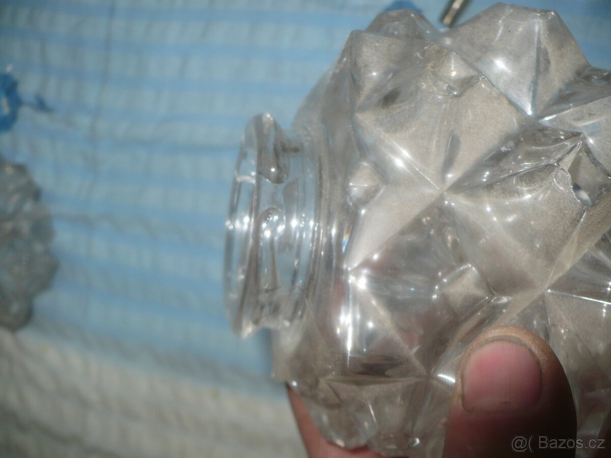 stropnice -skleněné 7 ks/lustr - 6