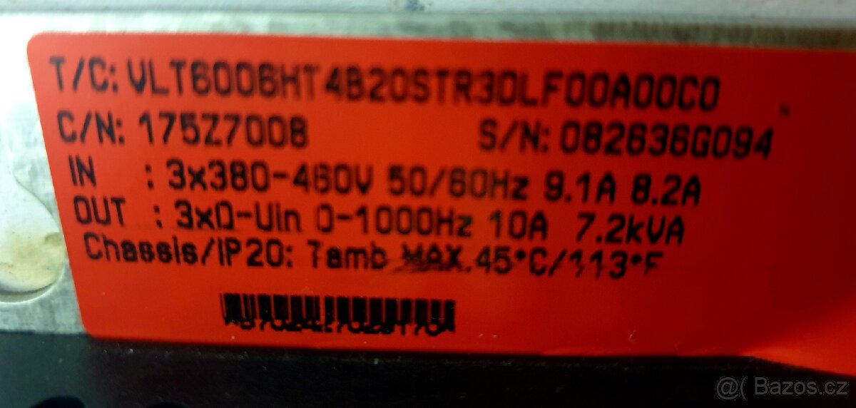 Frekvenční měnič 4.0 kw, stridač, Danfoss - 6