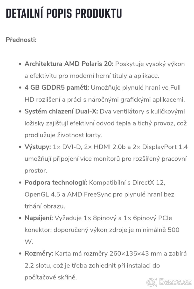 Grafická karta SAPPHIRE NITRO+ Radeon RX 580 OC 4G - 6