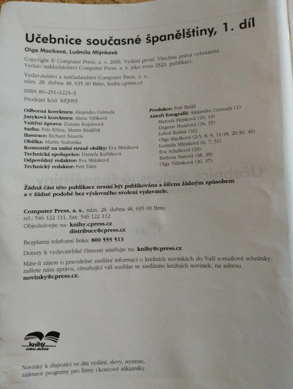 Učebnice současné španělštiny 1. díl - 6