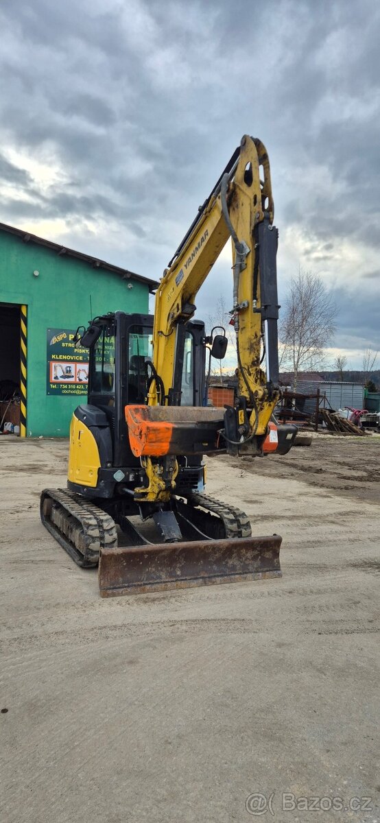 Yanmar Vio38 - vč. hydraulická svahovka, 2x podkopovka - 6