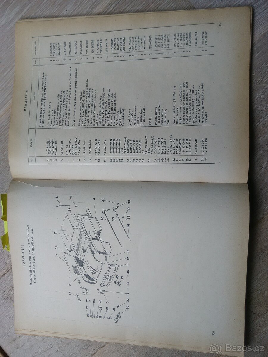 Seznam náhradních dílů vozů Škoda, Mototechna - 6