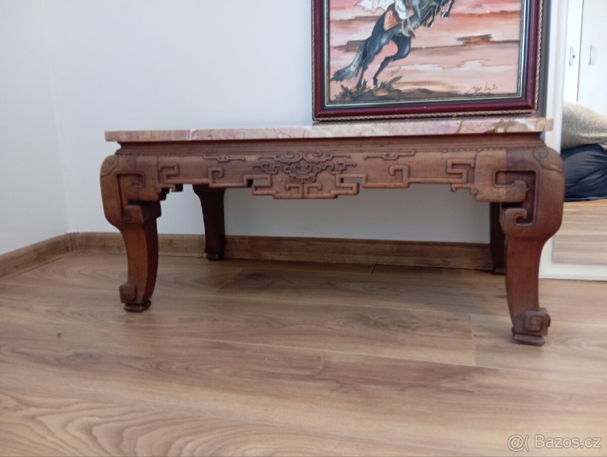 Čínský starožitný čajový stolek - 6