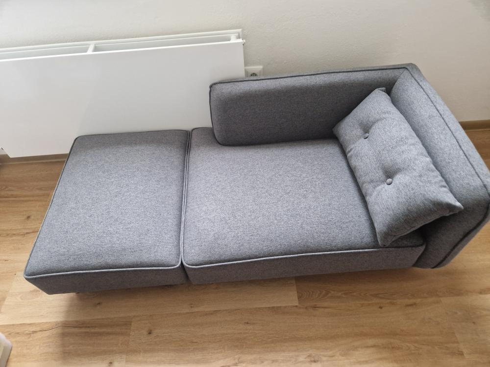 Sofa šedé dvoudílné - sedací souprava - 6