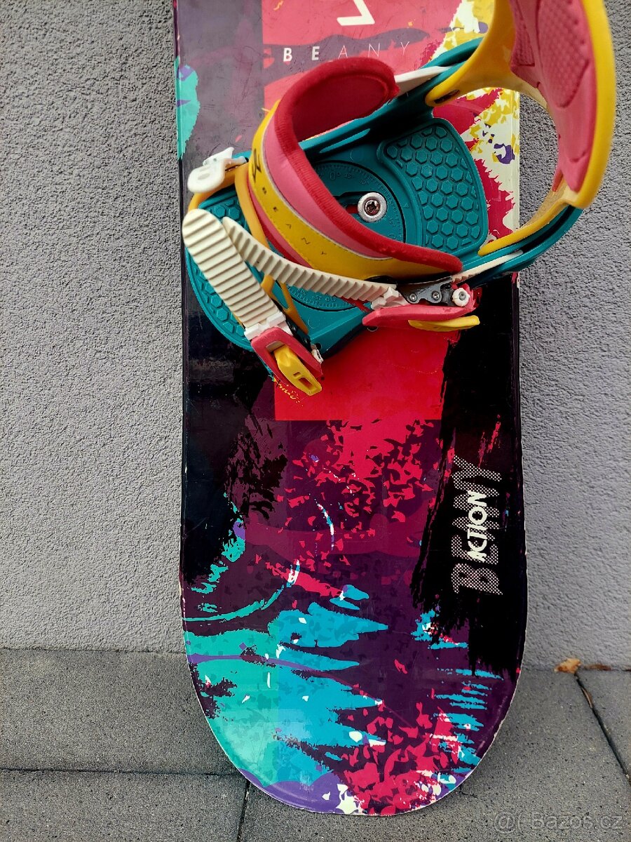 Snowboard BEANY ACTION včetně vázání, 133 cm + boty - 6