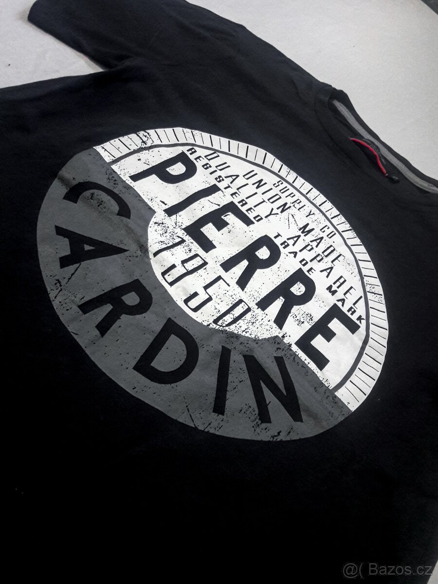Černé tričko / triko Pierre Cardin - vel. XS - 6