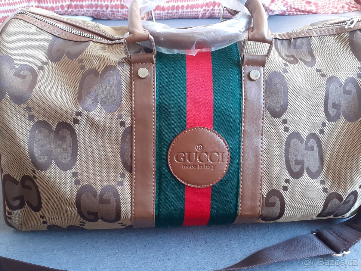 Cestovní taška Gucci hnědá - 6