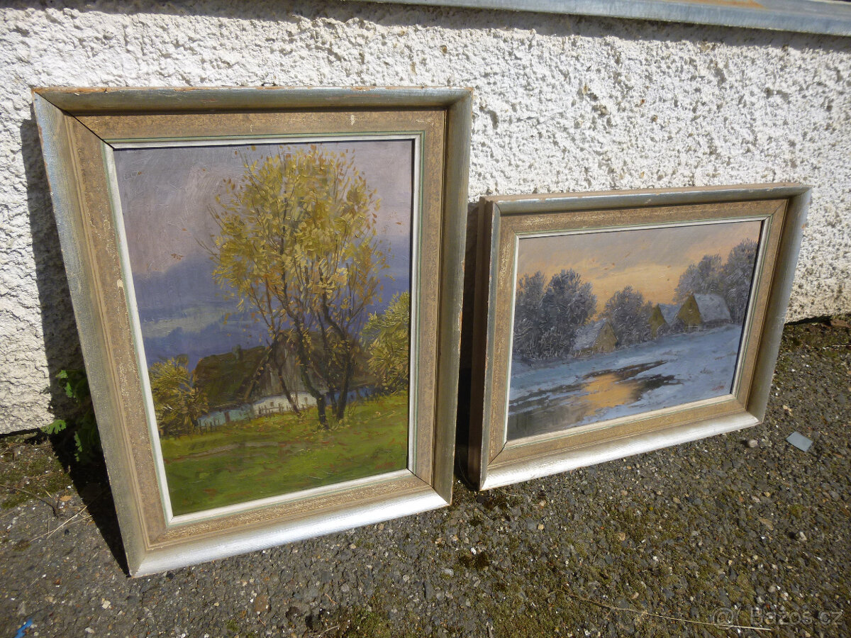 Obrazy 2 ks Ladislav Vraný - 6