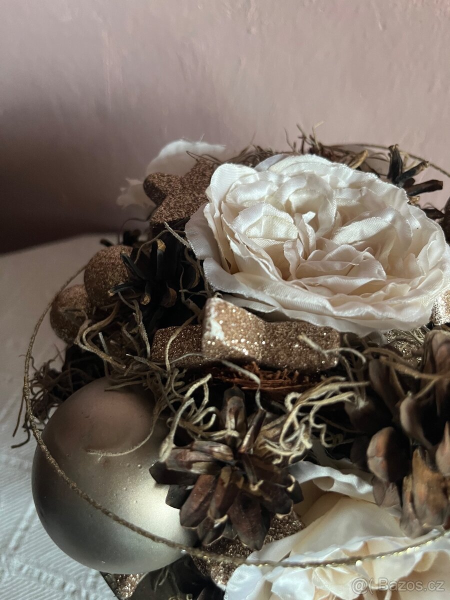 Vánoční vazba na sváteční stůl - 6