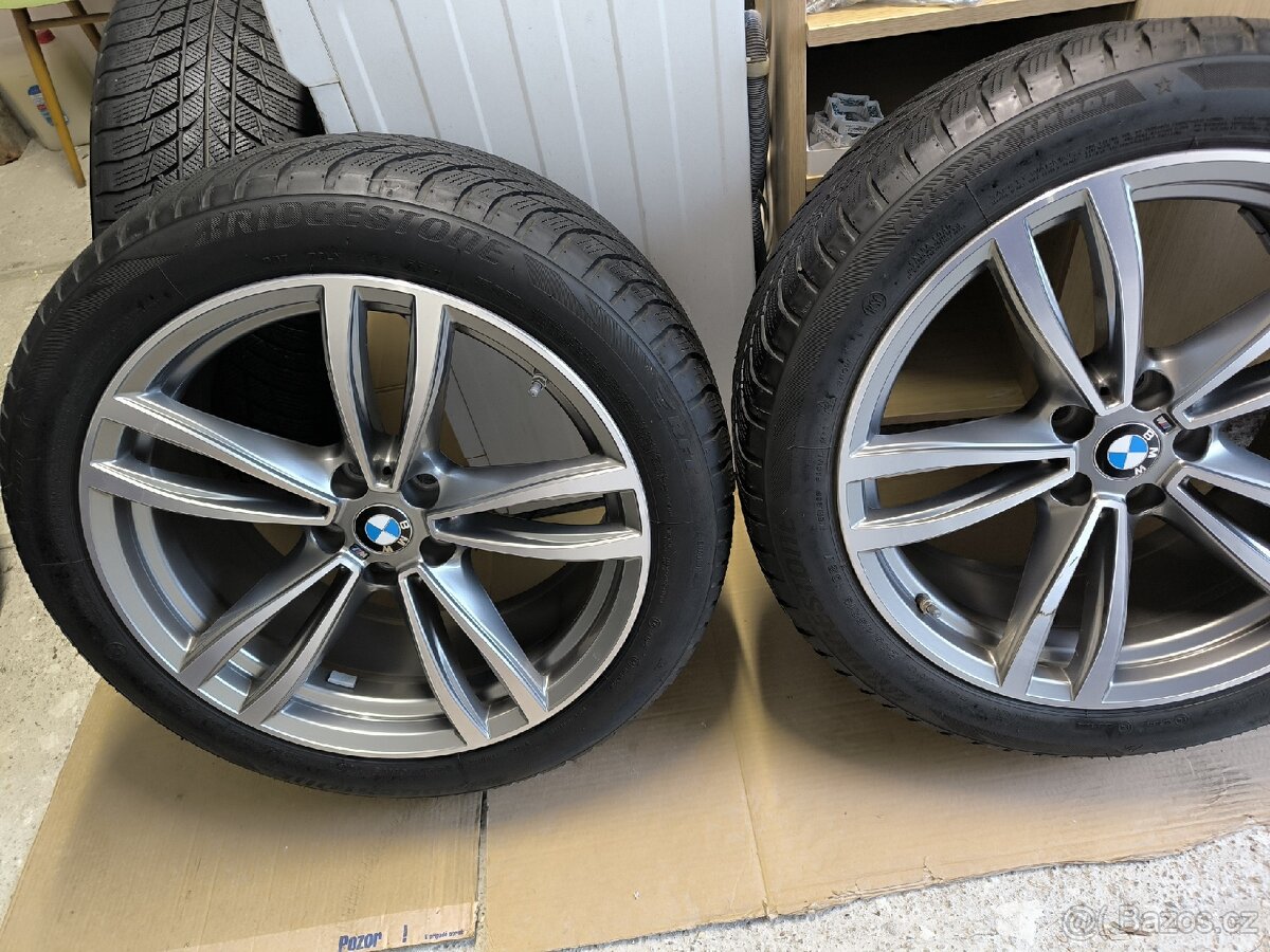 Alu kola BMW 6 5x112 r19 Originál, M paket, zimní pneu - 6