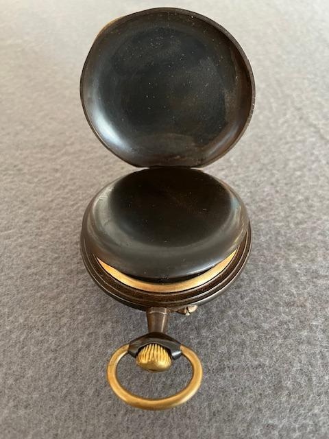 Velké kapesní hodinky v oceli 6,5 cm. - 6