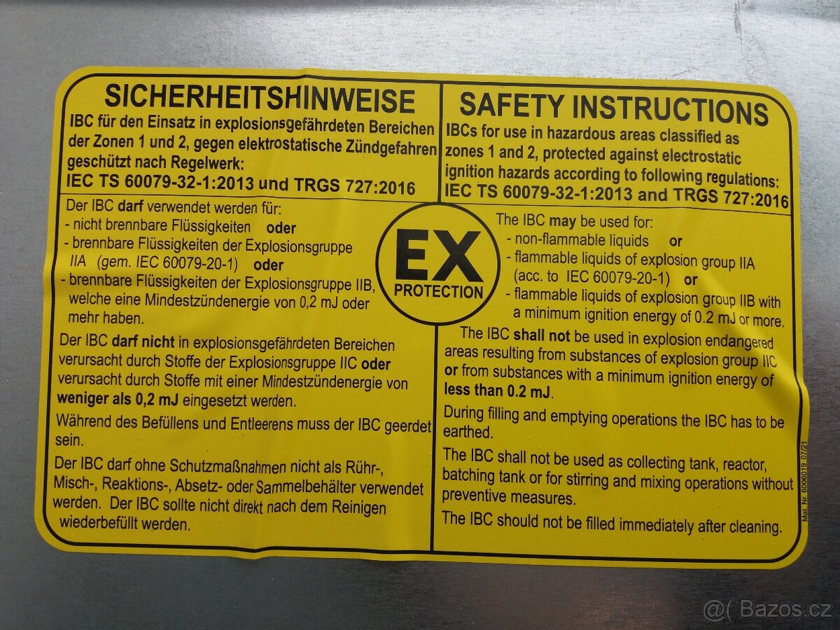 1000 litrové nádrže nové - 6