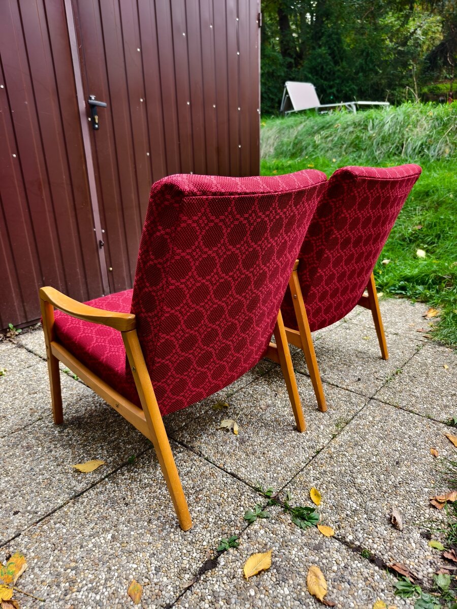 Retro křesla Ton v krásném stavu_cena za kus - 6