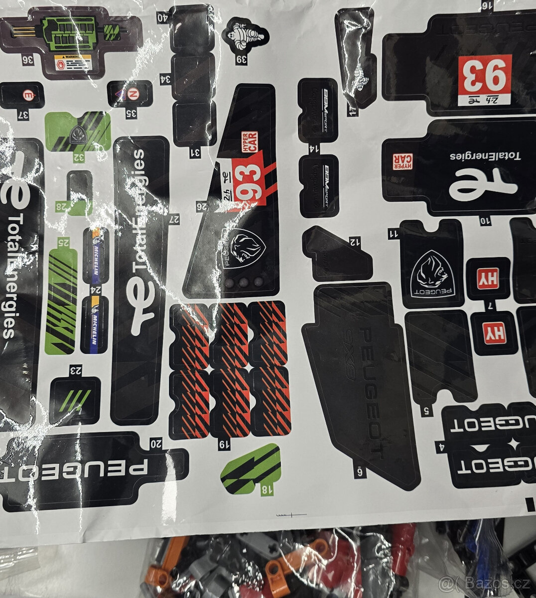 STAVEBNICE Technic 42156 PEUGEOT 9X8 24H Le Mans Hybrid (náh - 6