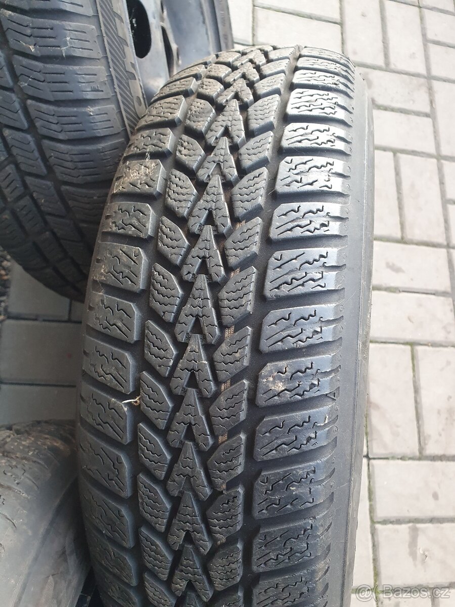 2x Pneu Dunlop Winter 165/70-14 m+s , 1x Barum Polaris - 6