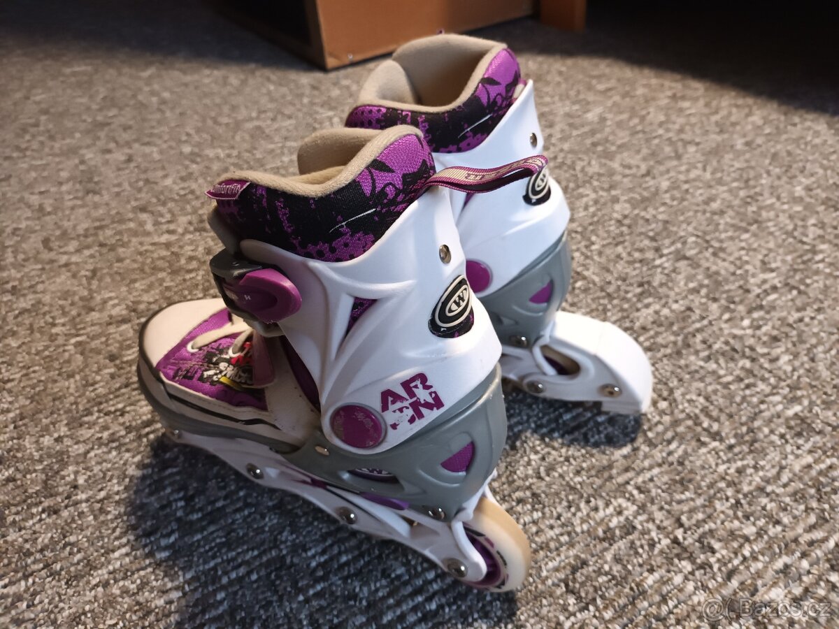 Dívčí brusle 2 v 1 Worker vel. 33-36 - 6