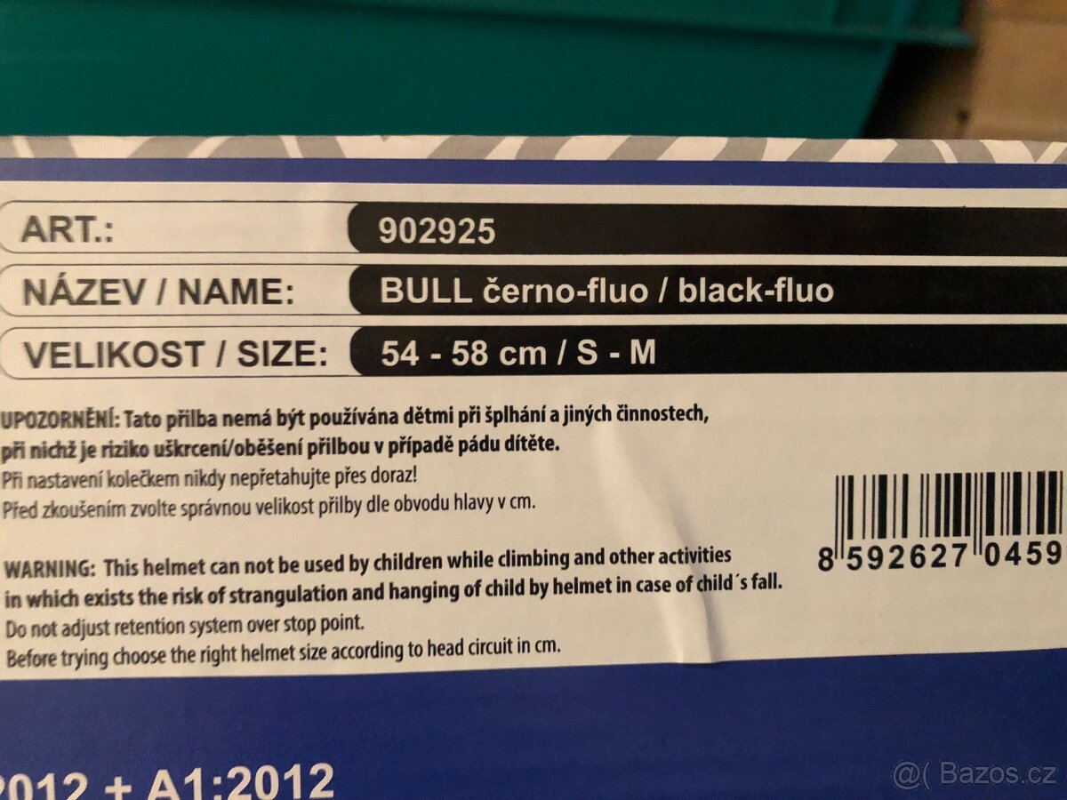 Přilba FORCE BULL, černo-fluo S-M - 6