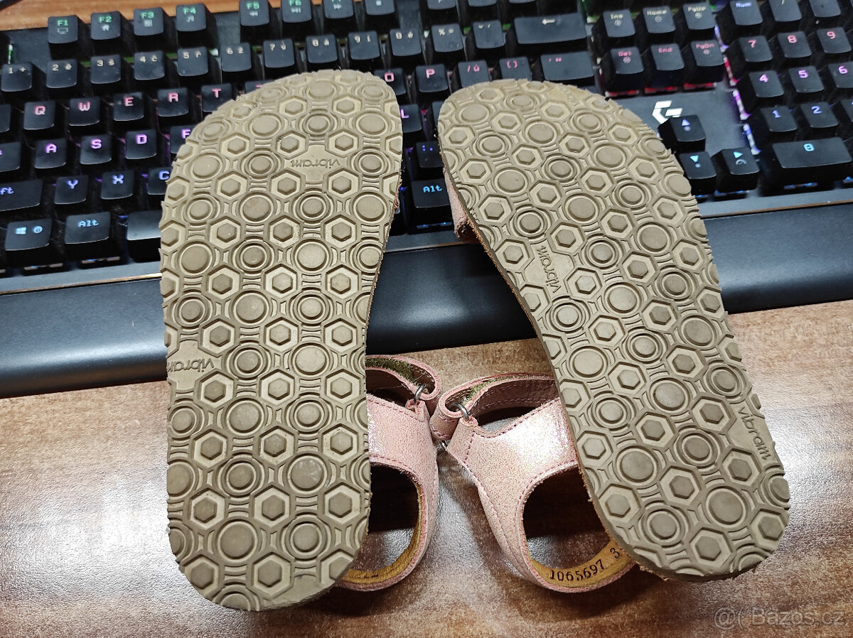 FRODDO FLEXY LIA PINK SHINE vel. 31 barefoot sandály - 6