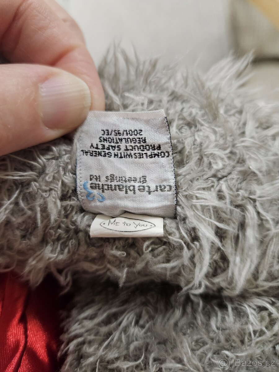 Velký plyšový medvěd Me tou you se srdcem - 6