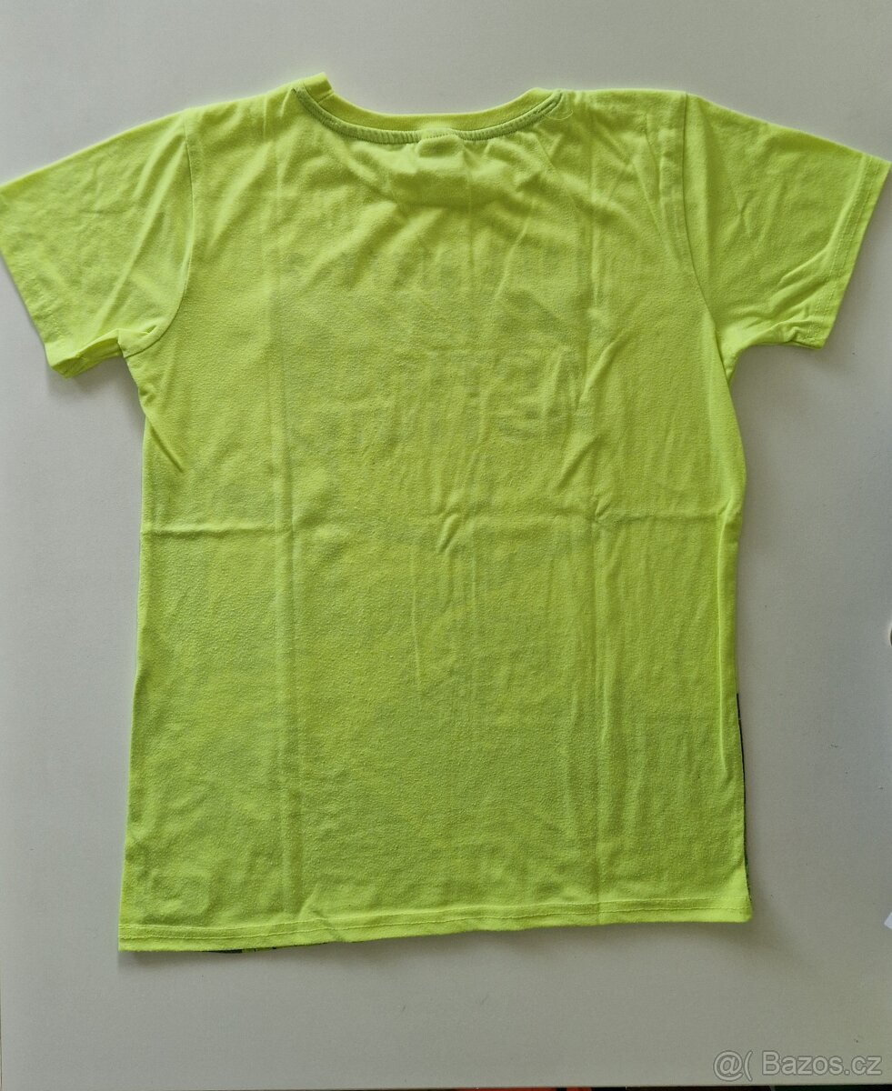 Tričko s krátkým rukávem, neonové, vel. 170/176 - 6