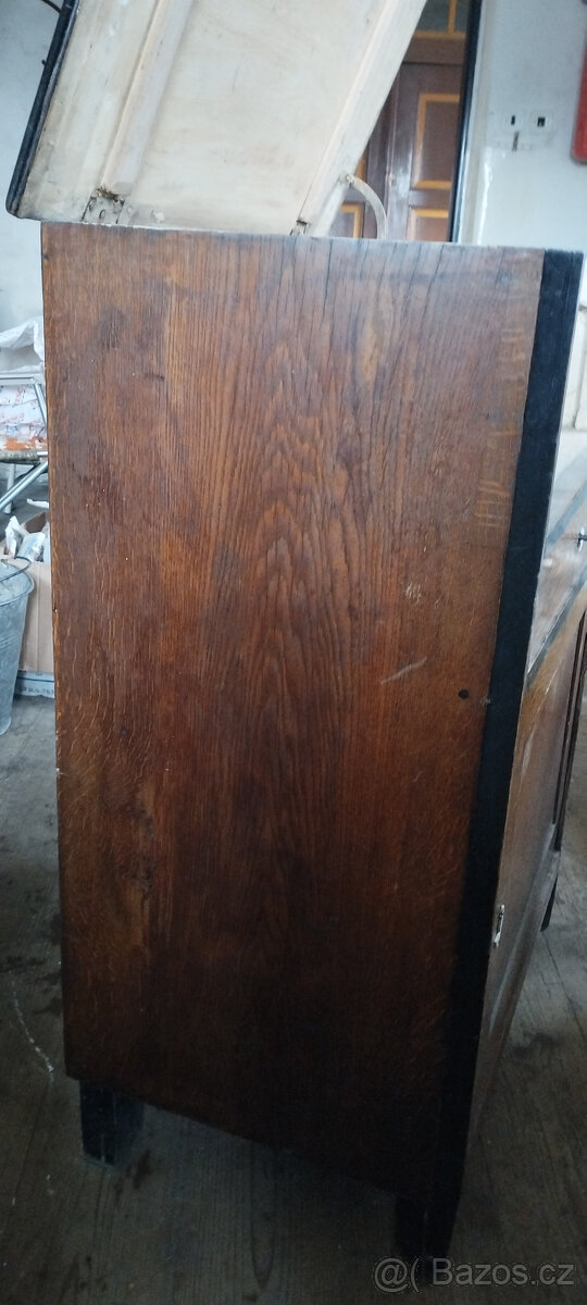 Vysoká úzká Biedermeier Skříňka - 6