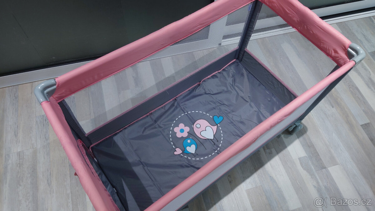 Cestovní postýlka Baby Mix + matrace + peřina/polštář - 6