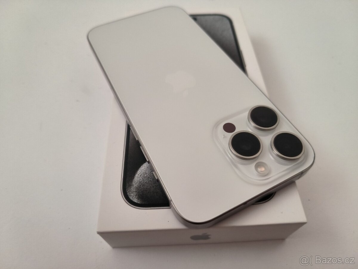 apple iphone 15 PRO MAX 256gb White Titanium / Batéria 100% - 6