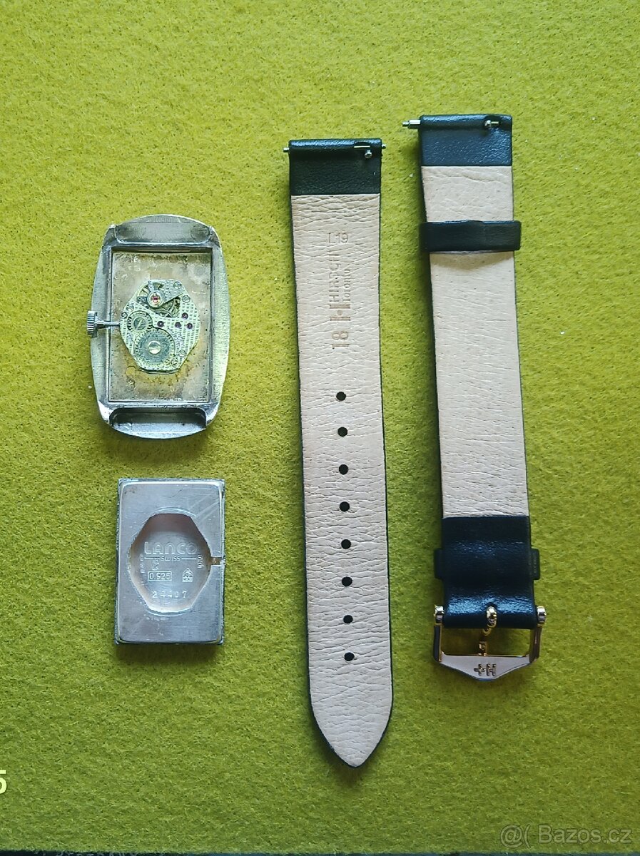 Stříbrné náramkové hodinky lenco - 6