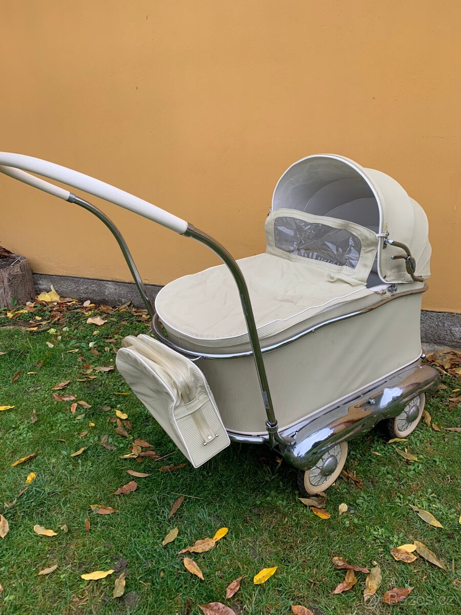 Retro kočárek pro miminko Frankonia - 6