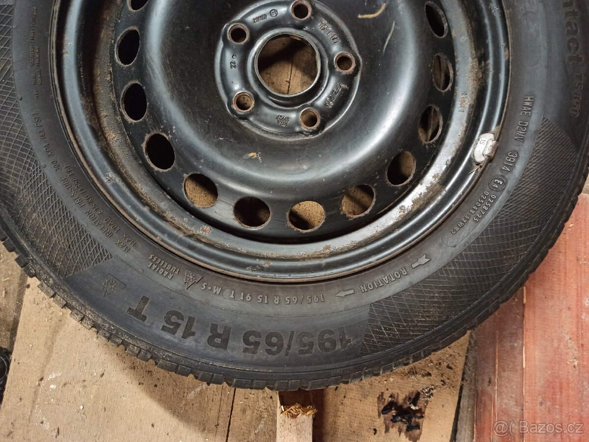 4 disky VW Škoda - 5x112 6Jx15 ET47 (UŽ BEZ POKLIC) - 6